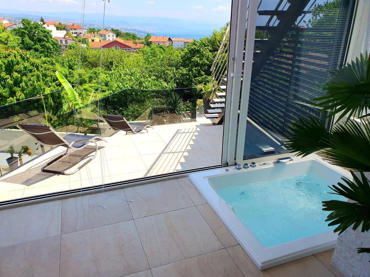 Penthouse Jacuzzi & Pool Apartmants Opatija Exterior foto